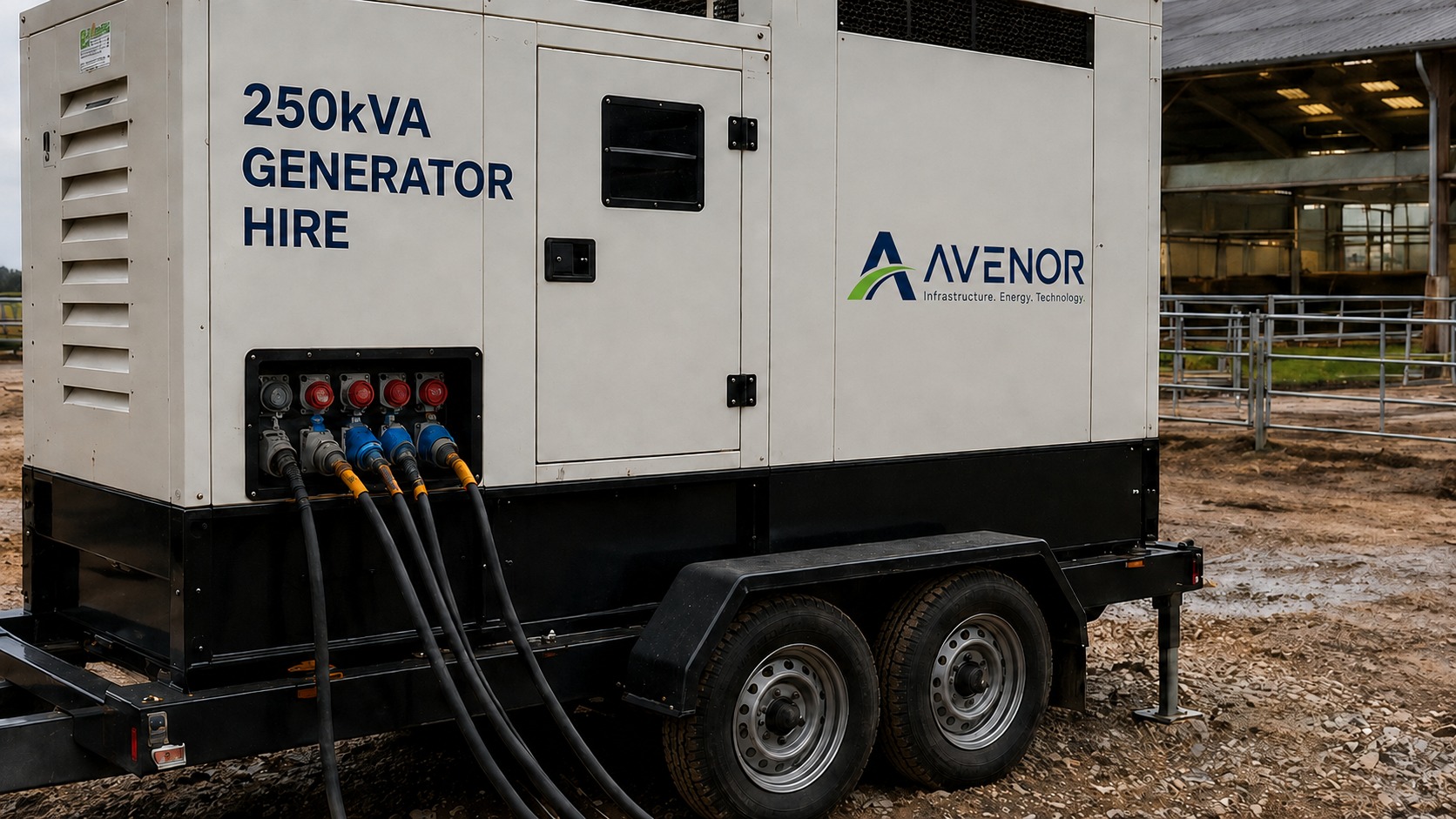 Temporary generator and power distribution services