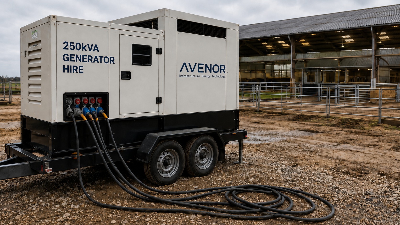Permanent standby generator and automatic changeover